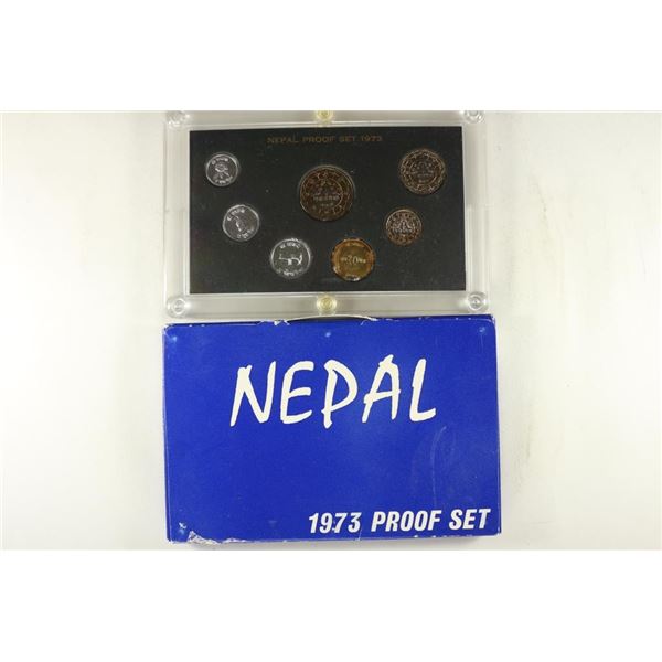 1973 NEPAL PROOF SET ORIGINAL MINT PACKAGING