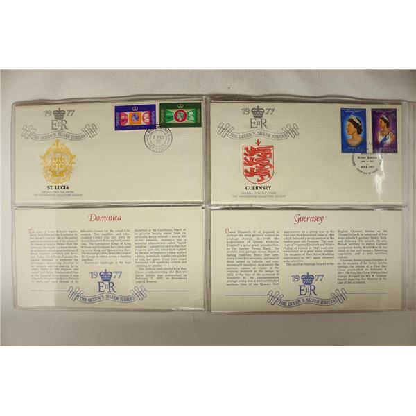 4 ASSORTED 1977 1ST DAY COVERS WITH INFO