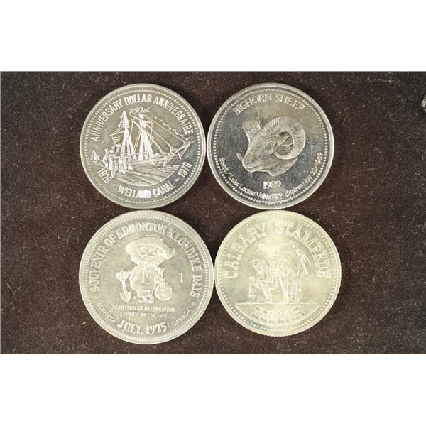 4 CANADA TRADE DOLLARS 1979 WELLAND CANAL,