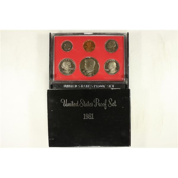 1981 US PROOF SET (WITH BOX)