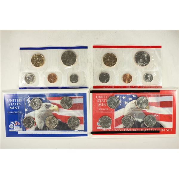 2003 US MINT SET (UNC) P/D WITH ORIGINAL MINT PACKAGING