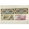 Image 1 : 4 PIECES OF MEXICAN CURRENCY 2-ONE PESOS, 1971-