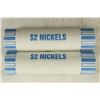 Image 1 : 2-$2 ROLLS OF 2010-P JEFFERSON NICKELS BU