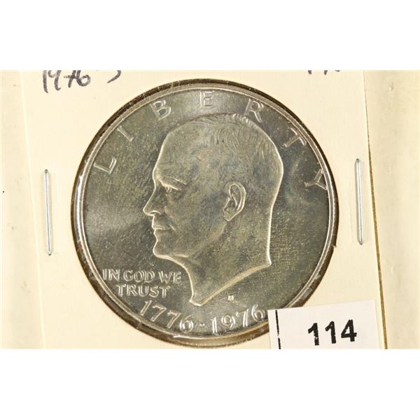 1976-S IKE SILVER DOLLAR BRILLIANT UNC