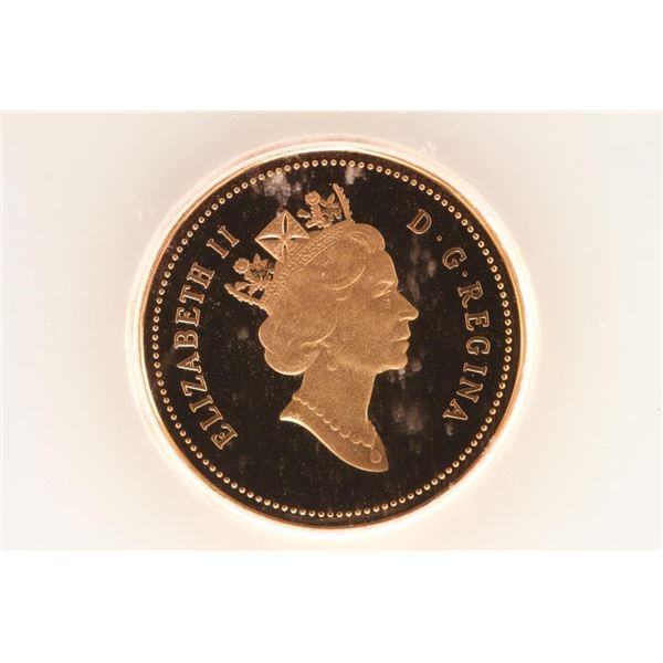 1990 CANADA ONE CENT ICG PR70 DCAM