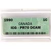 Image 3 : 1990 CANADA ONE CENT ICG PR70 DCAM