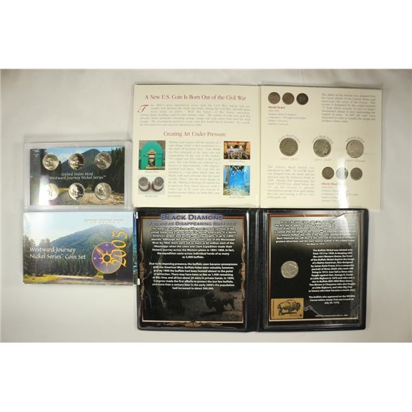3 US COIN SETS #1-2005 WESTWARD JOURNEY NICKEL