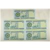 Image 2 : 5 PIECES OF CRISP UNC IRAQ 500 DINARS