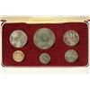 Image 2 : 1969 JAMAICA 6 COIN PROOF SET ORIGINAL MINT