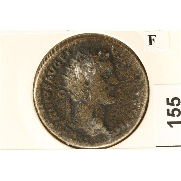 138-161 A.D. ANTONINUS PIUS ANCIENT COIN (FINE)