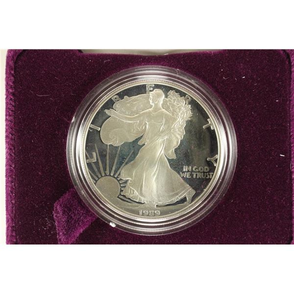 1989-S PROOF AMERICAN SILVER EAGLE