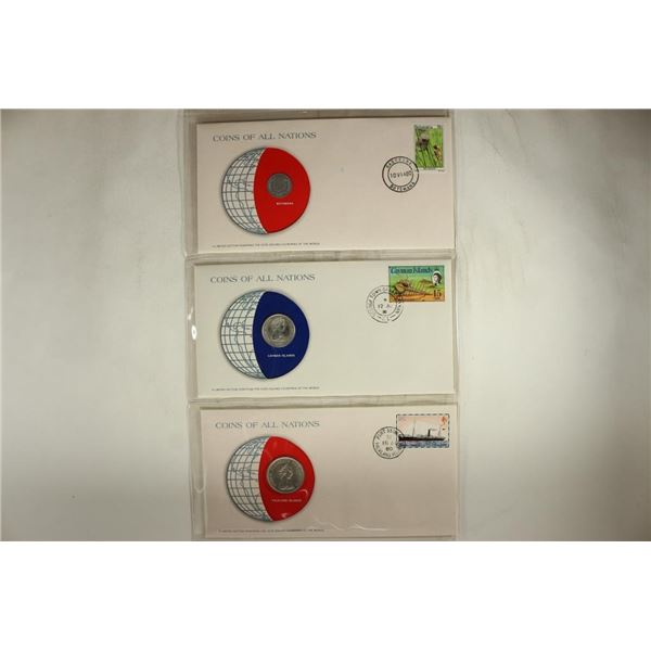 3-LIMITED EDITION COINS OF ALL NATIONS BY THE