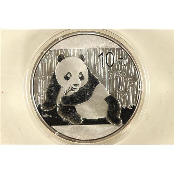 2015 CHINA 10 YUAN SILVER PANDA COIN (UNC)