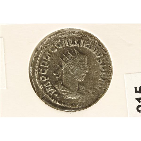 SILVER 253-268 A.D. GALLIENUS ANCIENT COIN