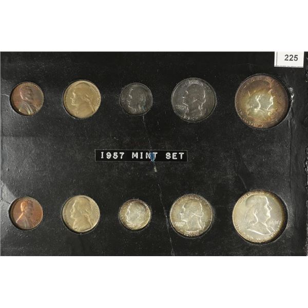 1957-P & D SILVER US MINT SET SOME NICE TONING