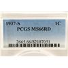 Image 3 : 1937-S LINCOLN CENT PCGS MS66RD
