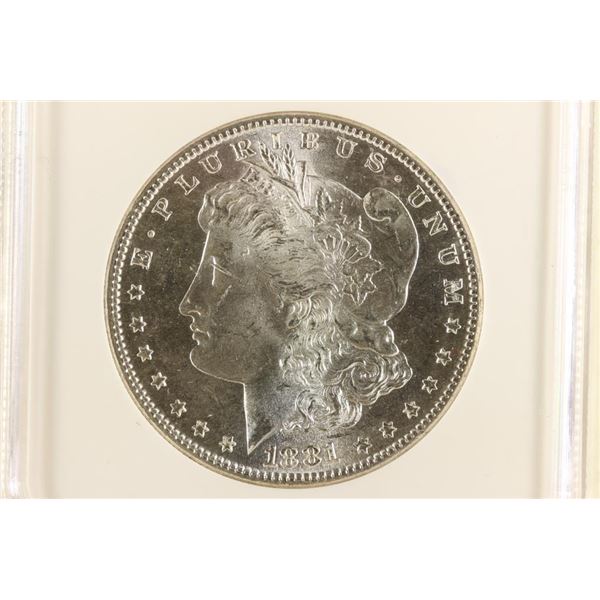 1881-S MORGAN SILVER DOLLAR NGC MS63 (PF LIKE)