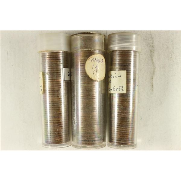 147 ASSORTED CANADA SMALL CENTS