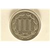 Image 2 : 1867 THREE CENT PIECE (NICKEL) AU