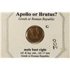 Image 3 : APOLLO OR BRUTUS? OVB. / MALE BUST RIGHT, REV.