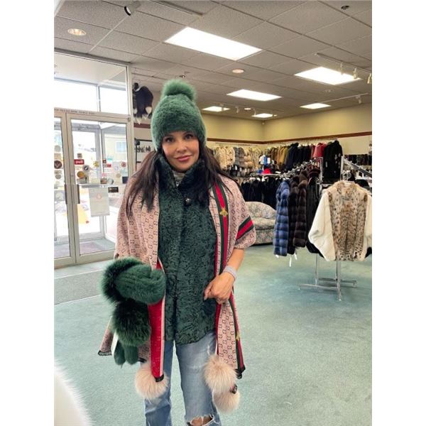 Fur Shawl and Mink Hat - Donated by David Green Furs
