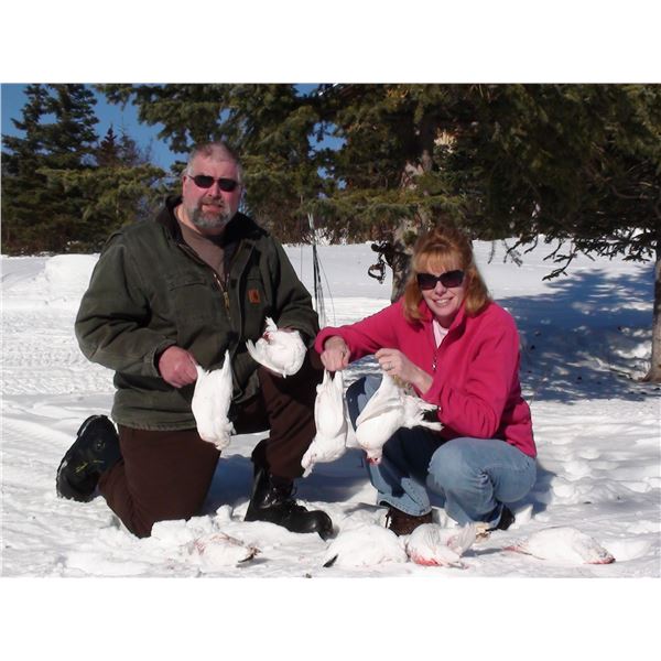 2- Day/Night Ptarmigan Hunt – Donated by Rainy Pass Lodge and Steve Perrins