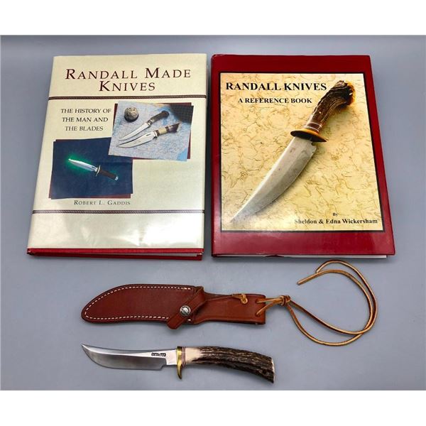Randall Knife with Sheath and Two Books