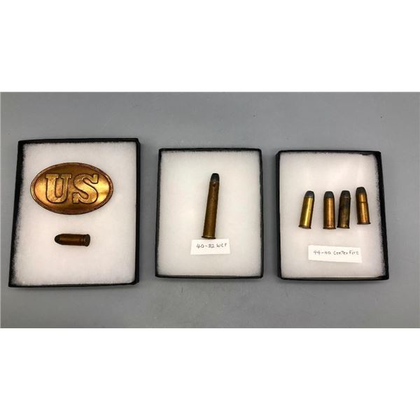 US Buckle and Bullets Display