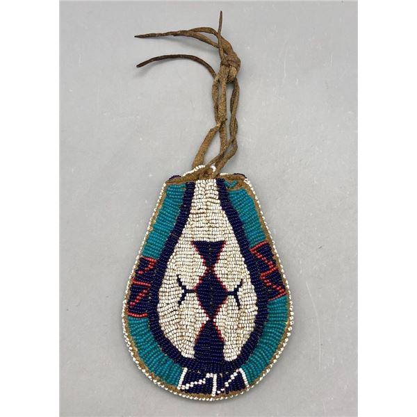 Antique Plains Beaded Pouch