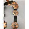 Image 7 : Copper and Sterling Silver Concho Belt
