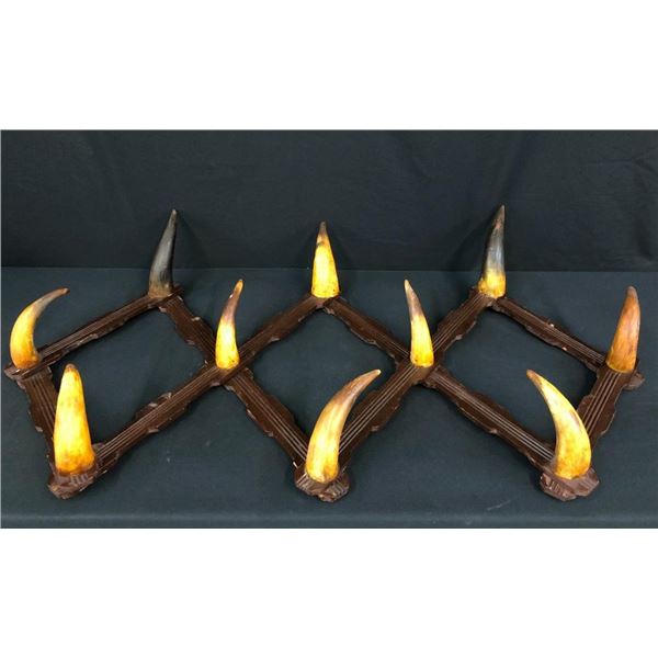 Antique Horn Hat/Coat Rack