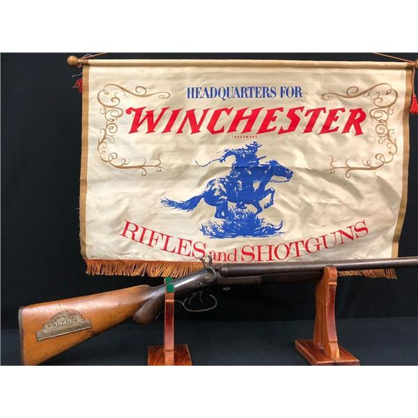 Antique Fantasy Coach Gun and Winchester Banner