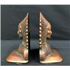 Image 2 : Vintage Indian Head Bronze Book Ends