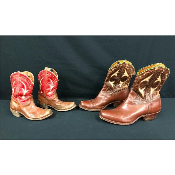 Two Pairs of Vintage Cowboy Boots