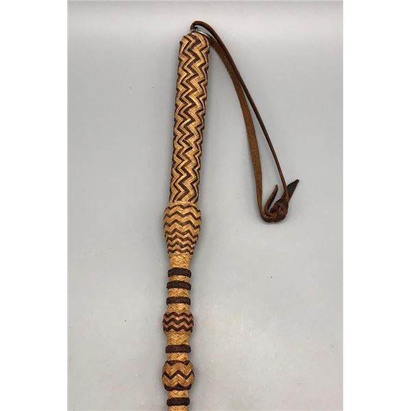 Nicely Handmade Rawhide Quirt
