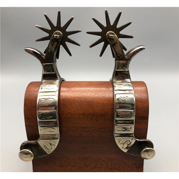 Unmarked Mexican Spurs- Highly Polished