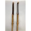 Image 1 : 2 Vintage Handmade Rawhide and Leather Quirts