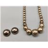 Image 1 : Sterling Silver Beads Necklace with Earrings