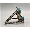 Image 2 : Vintage Two Stone Turquoise Bracelet