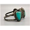 Image 2 : Lovely Vintage Three Stone Turquoise Bracelet