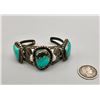 Image 5 : Lovely Vintage Three Stone Turquoise Bracelet