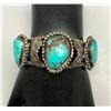 Image 6 : Lovely Vintage Three Stone Turquoise Bracelet
