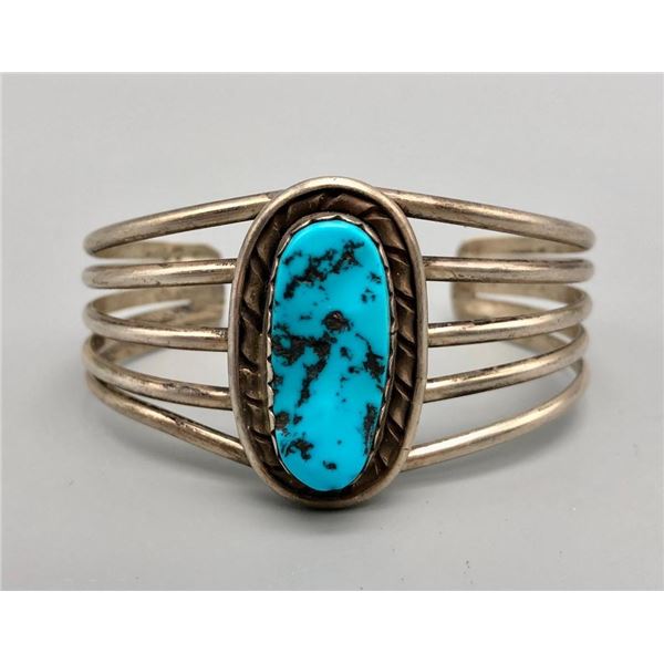 Lovely Turquoise and Sterling Silver Bracelet