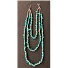 Image 2 : Long and Alluring Three Strand Turquoise Necklace