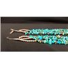 Image 3 : Long and Alluring Three Strand Turquoise Necklace