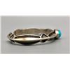 Image 2 : Hefty Sterling Silver and Turquoise Bracelet