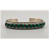 Image 1 : Stunning Sterling and Malachite Bracelet by J. Begay