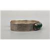 Image 2 : Stunning Sterling and Malachite Bracelet by J. Begay