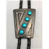 Image 1 : Bell Trading Post Turquoise and Sterling Silver Bolo Tie