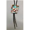 Image 2 : Dazzling Zuni Inlay Bolo Tie